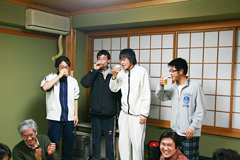 みんなで乾杯